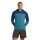 Icebreaker Fleece Jacket Descender Merino Blend 300 RealFleece with Hood (Merino Wool, Breathable) Blue/Teal Men's